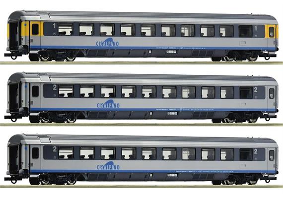 Roco 6200032 EC-Personenwagen-Set 3-tlg Cisalpino #1, H0