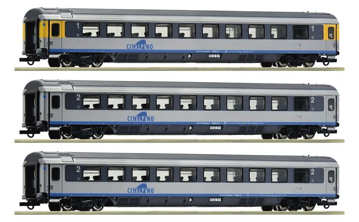 Roco 6200032 EC-Wagen-Set 3-tlg Cisalpino #1, H0