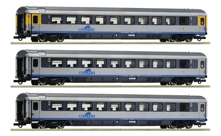 Roco 6200033 EC-Wagen-Set 3-tlg Cisalpino #2, H0