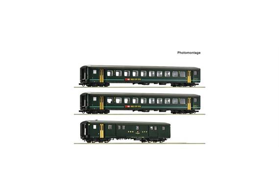 Roco 6200090 3er Set EW II SBB gruen #1