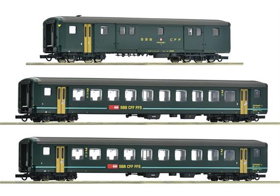 Roco 6200090 Personenwagen-Set EW II 3-tlg SBB, H0
