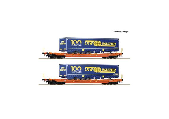 Roco 6600064 2er Set Taschenwg. T5 Wascosa+LKW Walter