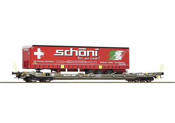 Roco 6600065 Taschenwagen T5 "Schöni" Hupac, H0