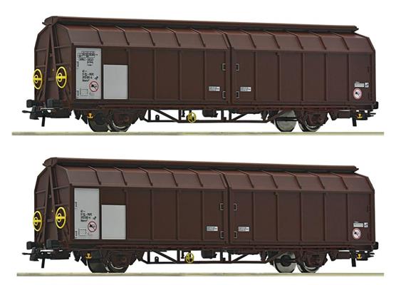 Roco 6600096 Schiebewandwagen-Doppeleinheit, PKP Cargo, H0