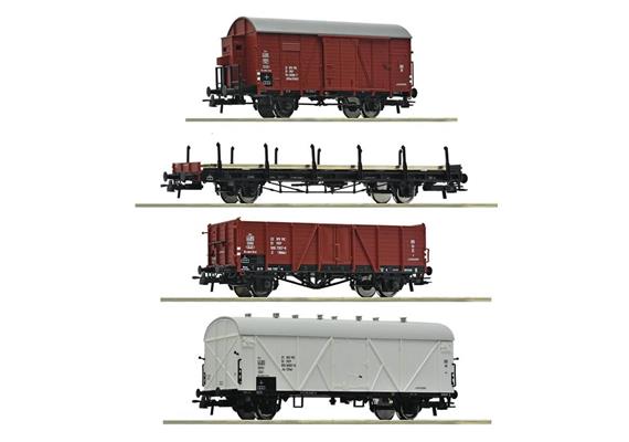 Roco 6600101 Güterwagenset 4-tlg PKP, H0