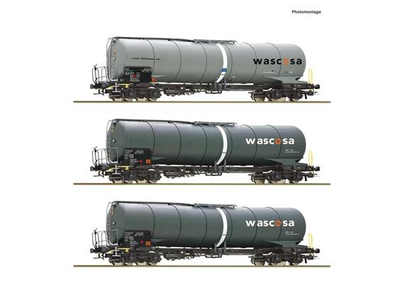 Roco 6600143 Kesselwagen-Set 3-tlg Wascosa, H0