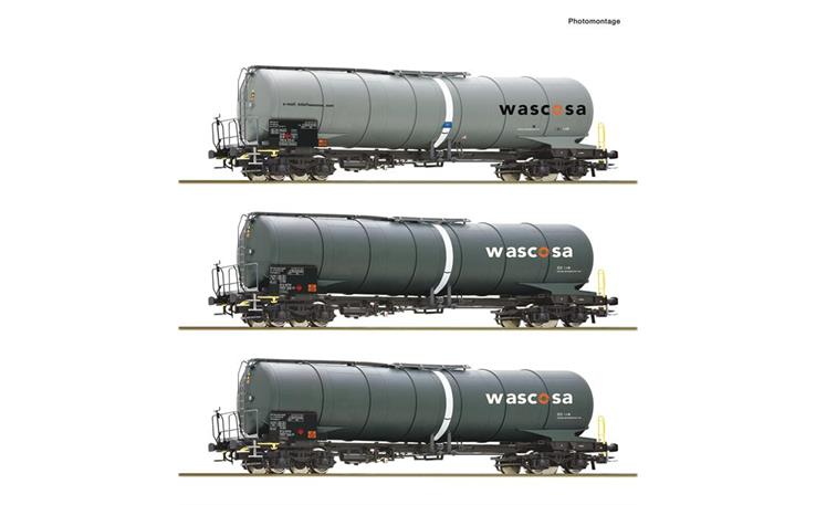 Roco 6600143 Kesselwagen-Set 3-tlg Wascosa, H0
