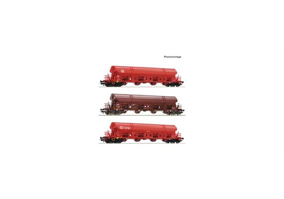 Roco 6600153 3er Set Schwenkdachwagen DB-AG