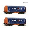 Roco 6680006 Schiebeplanenwagen-Set 2-tlg Wascosa, Spur TT