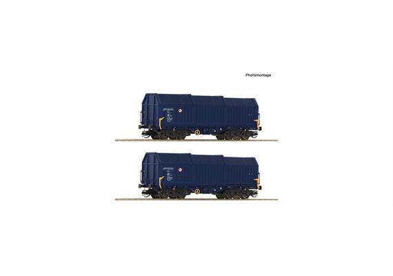 Roco 6680013 2er Set Teleskophaubenwag. ZSS