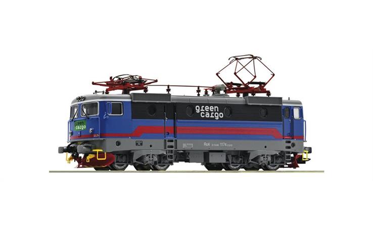 Roco 70457 E-Lok Rc4 Green Cargo SJ, H0 DC