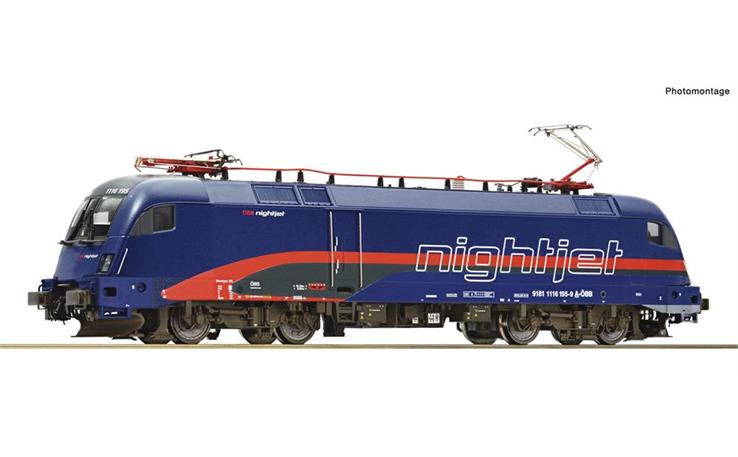 Roco 70495 E-Lok Rh 1116 NightJet ÖBB, H0 DC