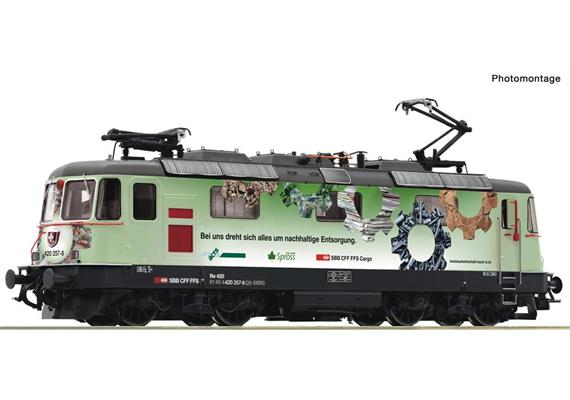 Roco 71416 E-Lok Re 420 "Kreislaufwirtschaft" SBB Cargo, H0 DC