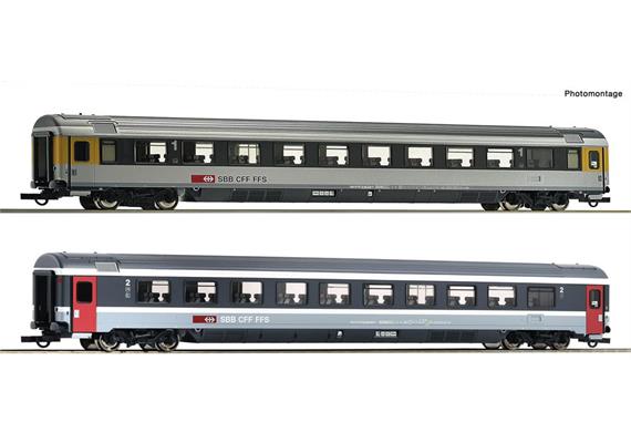 Roco 74023 EuroCity-Wagen Set 2-tlg EC 7 SBB, H0 - Set 3