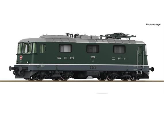 Roco 7500027 E-Lok Re 4/4 II 11131 grün SBB, H0 DC