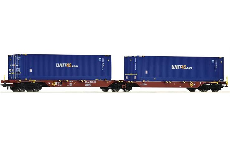 Roco 76634 Container-Doppeltragwagen, GYSEV CARGO, H0