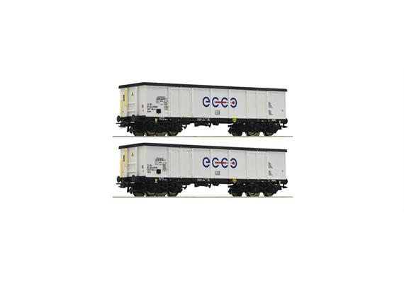 Roco 76731 Offene Güterwagen Set 2-tlg Ecco Rail, H0