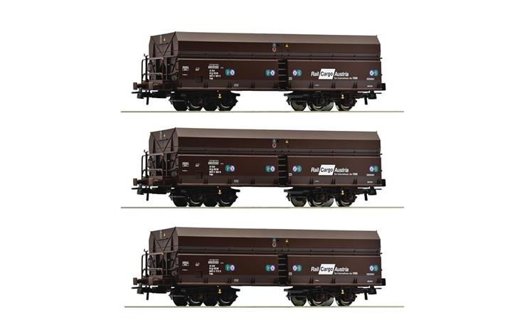 Roco 77019 Selbstentladewagen-Set 3-tlg ÖBB, H0