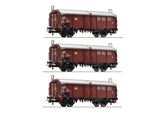 Roco 77050 Schiebedachwagen-Set 3-tlg DB, H0