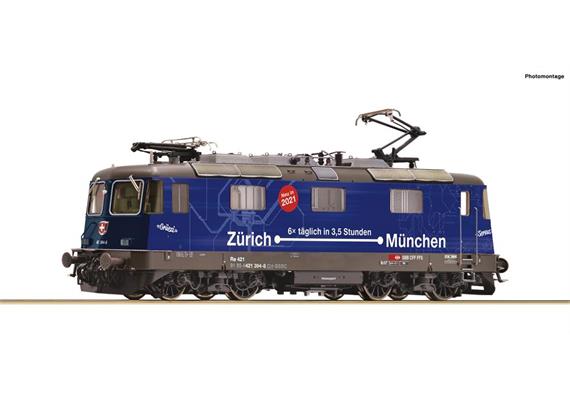 Roco 79413 E-Lok Re 421 Zürich-München SBB, H0 AC Digital Sound