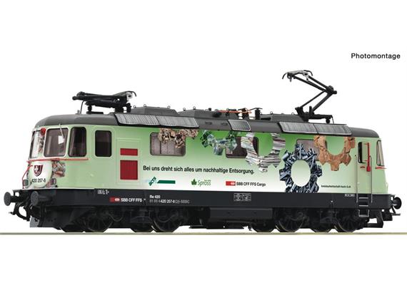 Roco 79417 E-Lok Re 420 "Kreislaufwirtschaft" SBB Cargo, H0 AC Digital Sound