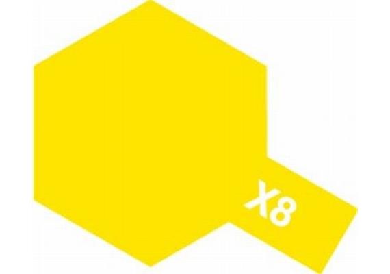 Tamiya 81508 Acryl Mini X-8 gelb glänzend