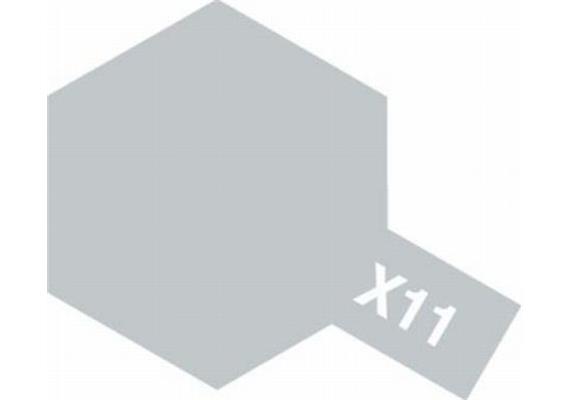 Tamiya 81511 Acryl Mini X-11 silber glänzend