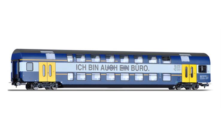 Tillig 73810 Doppelstockwagen 1./2. Kl. "ich bin auch ein Büro" Zürcher S-Bahn SBB, H0