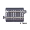 Tillig 83703 Bettungsgleis grau Gleisstück G4, Gerades Gleis 41,5 mm