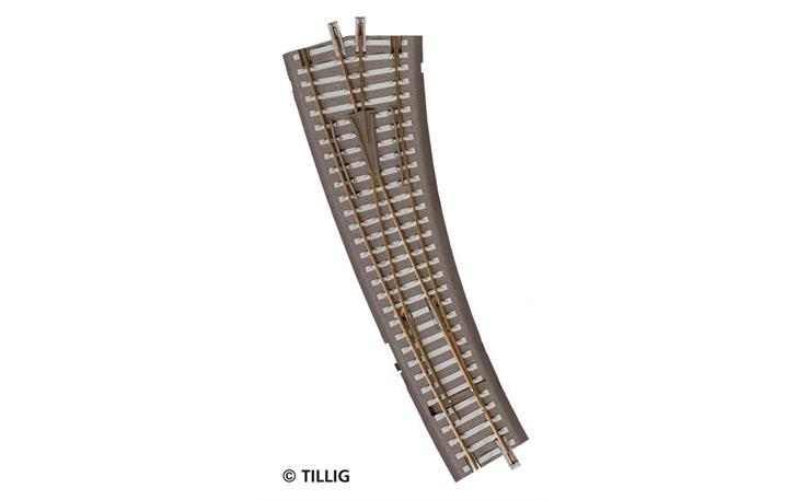 Tillig 83861 Innenbogenweiche rechts, 15° mit Handantrieb