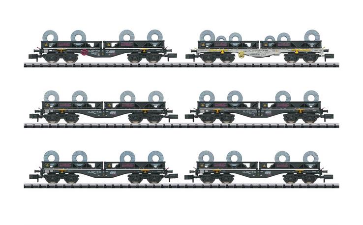 Trix 15080 Güterwagen-Set "Coil-Transport" 6-tlg AAE, Spur N