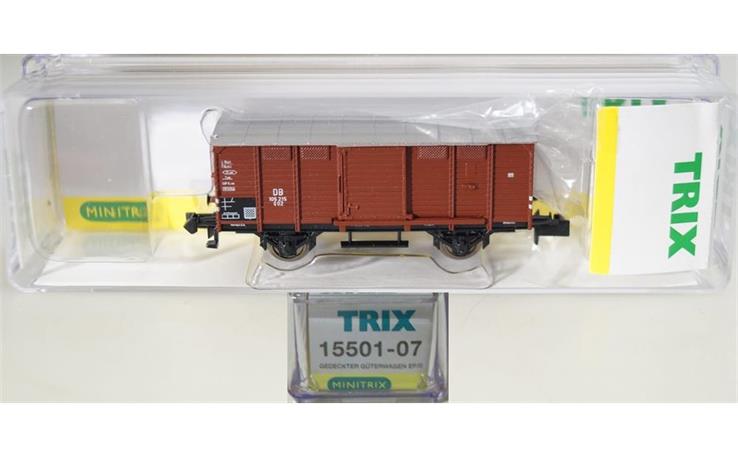 Trix 1550107 Gedeckter Güterwagen /Bauart G 02 DB, Spur N