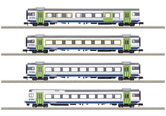 Trix 18293 Wagen-Set 4-tlg GoldenPassLine BLS, Spur N