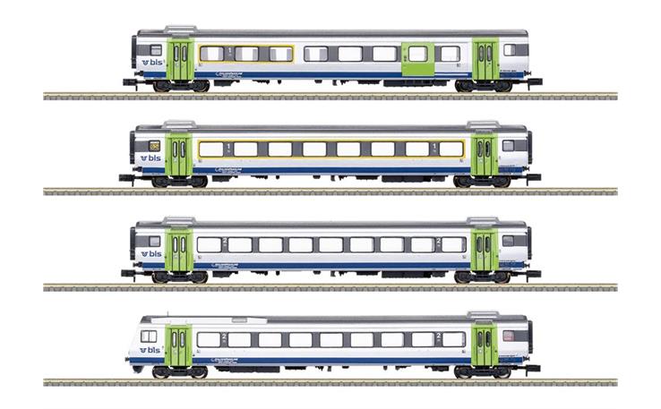 Trix 18293 Wagen-Set 4-tlg GoldenPassLine BLS, Spur N