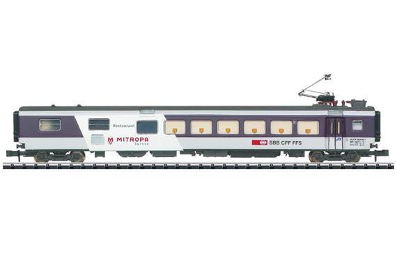 Trix 18440 EuroCity Speisewagen Bauart EW III WR SBB, Spur N