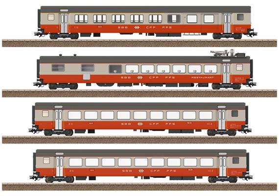 Trix 23690 Personenwagen-Set 4-tlg Swiss Express SBB, H0