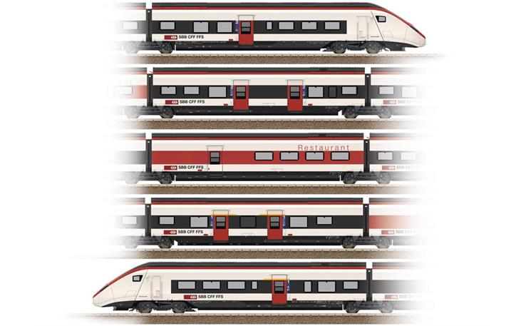 Trix 25810 Hochgeschwindigkeits-Triebzug RABe 501 Giruno SBB, H0 DC Digital Sound