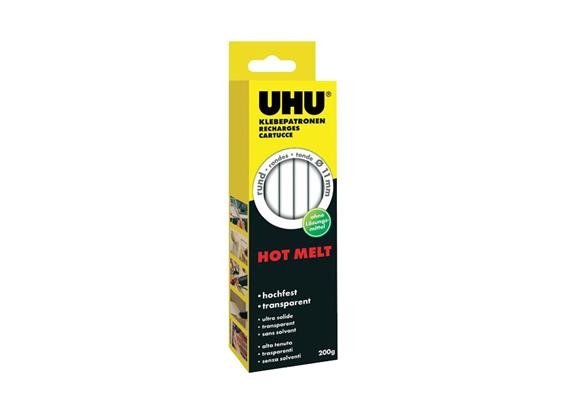 UHU 47865 Klebepatronen LOW MELT transparent-elastisch 200g