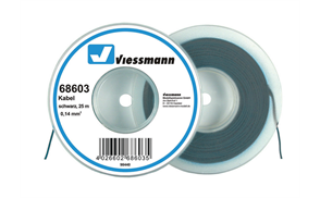 Viessmann 68603 25 m Kabel, 0,14 mm², schwarz