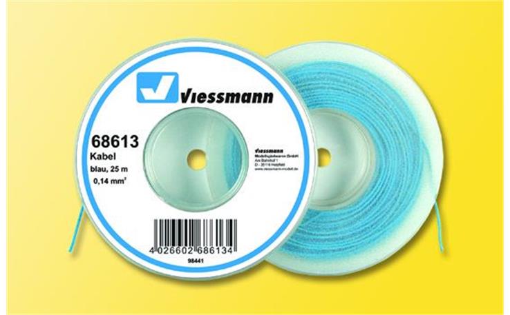 Viessmann 68613 25 m Kabel, 0,14 mm², blau