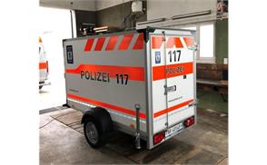 VK 04282 Einachs-Anhänger Kantonspolizei AR, H0 1/87 ***Schweizer Sonderserie***