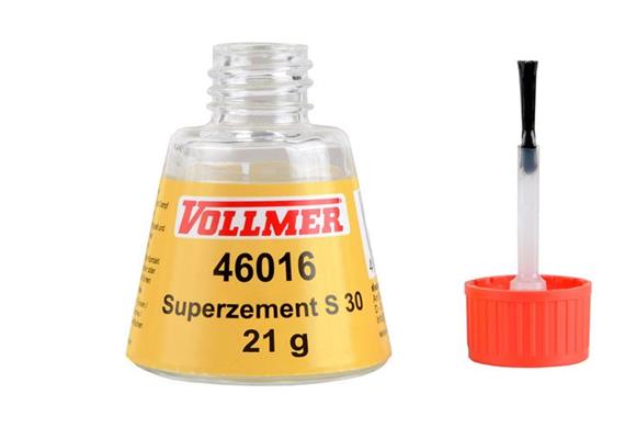 Vollmer 46016 Spezialkleber Superzement S 30, 25ml / 21g