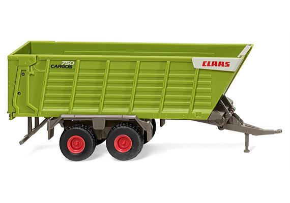 Wiking 38198 Claas Cargos Ladewagen als Häckseltransportwagen mit Strassenbereifung, H0